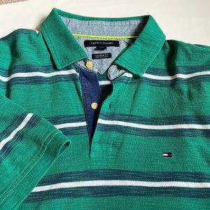 Tommy Hilfiger Cotton Polo Shirt Custom Fit  Size Large